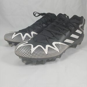 Adidas Freak Men’s 13 Black White Football Cleats Molded TPU Studs Turf Shoes